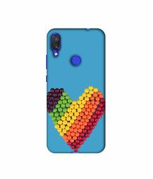 Amazon Brand - Solimo Designer Ball Heart 3D Printed Hard Back Case Mobile Cover for Xiaomi Redmi Note 7 Pro