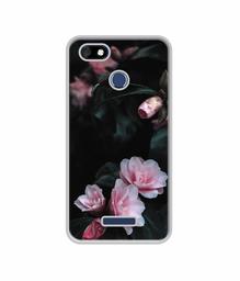 Amazon Brand - Solimo Designer Dark Flowers Photography UV Printed Soft Back Case Mobile Cover for Panasonic Eluga A4