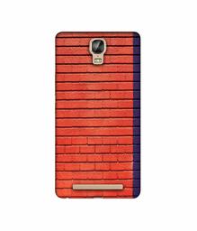 Amazon Brand - Solimo Designer Red and Purple Brick 3D Printed Hard Back Case Mobile Cover for Gionee Marathon M5 Plus