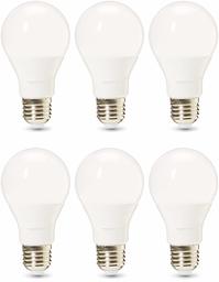 AmazonBasics Professional LED E27 Edison Screw Bulb, 75W Equivalent, Cool White, Dimmable - Pack of 6