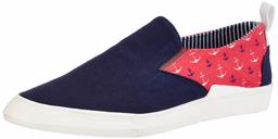 Amazon Brand - Symbol Men's Navy&Pink Canvas Sneakers-7 UK (41 EU) (8 US) (AZ-SY-445)