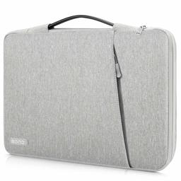 Eono Laptop Briefcase Sac Compatible avec 13-13,3 Pouces Ancien MacBook Air, MacBook Pro Retina 2012-2015, Notebook, Polyester Irrégulier Vertical Sleeve Sac à Main Housse de Transport, Gris