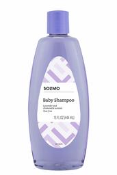 Amazon Brand - Solimo Baby Shampoo, Lavender & Chamomile Scented, 15 Fluid Ounce