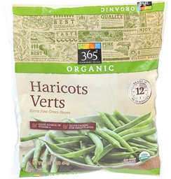 365 Everyday Value, Organic Haricots Verts (Extra Fine Green Beans), 16 oz, (Frozen)