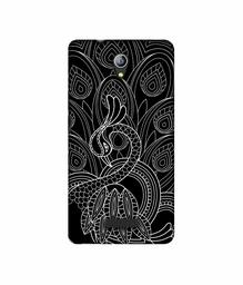 Amazon Brand - Solimo Designer Peacock Feather Pattern 3D Printed Hard Back Case Mobile Cover for Micromax Canvas Pace 4G Q416