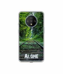 Amazon Brand - Solimo Designer Alone UV Printed Soft Back Case Mobile Cover for OnePlus 7T