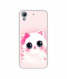 Amazon Brand - Solimo Designer Babby Kitty UV Printed Soft Back Case Mobile Cover for HTC Desire 626/HTC Desire 628