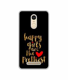 Amazon Brand - Solimo Designer Happy Girls are The Prettiest UV Printed Soft Back Case Mobile Cover for Mi Redmi Note 3