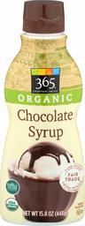 365 Everyday Value, Organic Chocolate Syrup, 15.8 oz