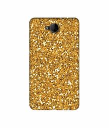 Amazon Brand - Solimo Designer Golden Sparkle 3D Printed Hard Back Case Mobile Cover for Microsoft Lumia 650