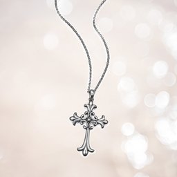 Sterling Silver Celtic Cross Pendant Necklace