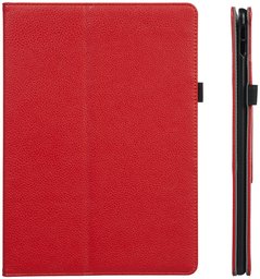 AmazonBasics iPad Air PU Leather Case with Auto Wake/Sleep Cover, Red, 10.5