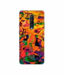 Amazon Brand - Solimo Designer Multicolor Texture 3D Printed Hard Back Case Mobile Cover for OnePlus 7T Pro