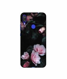 Amazon Brand - Solimo Designer Dark Flowers Photography 3D Printed Hard Back Case Mobile Cover for Xiaomi Redmi Note 7S