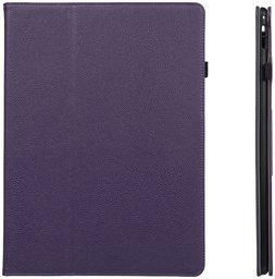 AmazonBasics iPad Pro PU Leather Case with Auto Wake/Sleep Cover, Purple, 12.9