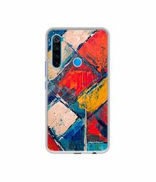 Amazon Brand - Solimo Designer Dark Multicolor Blocks UV Printed Soft Back Case Mobile Cover for Mi Redmi Note 8