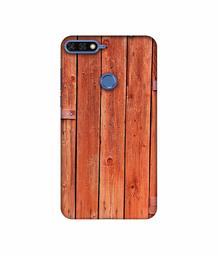 Amazon Brand - Solimo Designer Wooden Door 3D Printed Hard Back Case Mobile Cover for Huawei Honor 7A