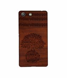 Amazon Brand - Solimo Designer Engraved Patten 3D Printed Hard Back Case Mobile Cover for Sony Xperia M5 Dual