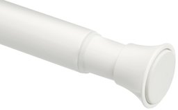 AmazonBasics Rust Resistant Easy to Install Tension Shower Doorway Curtain Rod, 54-90