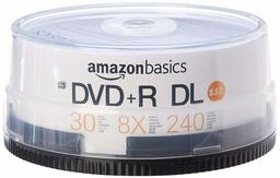 AmazonBasics 8,5 GB 8 x DVD+R DL – 30-pack spindel