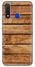 Amazon Brand - Solimo Designer Wooden Design 3D Printed Hard Back Case Mobile Cover for Vivo Y19 / Vivo U20