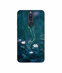 Amazon Brand - Solimo Designer White Flower UV Printed Soft Back Case Mobile Cover for Huawei Honor 9i