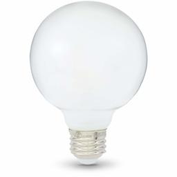 AmazonBasics - Bombilla LED regulable, 15.000 horas de vida útil, G25 (encarnada)