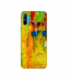 Amazon Brand - Solimo Designer Yellow and Green Paint 3D Printed Hard Back Case Mobile Cover for Realme C3