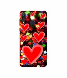 Amazon Brand - Solimo Designer Heart Texture on Glitters 3D Printed Hard Back Case Mobile Cover for Asus Zenfone Max M1 ZB555KL