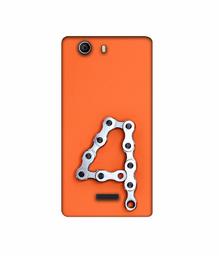 Amazon Brand - Solimo Designer Number Four 3D Printed Hard Back Case Mobile Cover for Micromax Canvas Nitro 2 E311