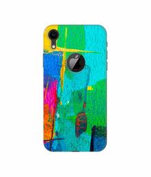 Amazon Brand - Solimo Designer Color Stokes 3D Printed Hard Back Case Mobile Cover for Apple iPhone XR (Logo Cut)