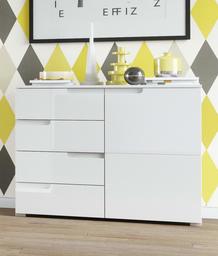 Marchio Amazon - Movian, credenza modello Lek, 100 x 80 x 40 cm, colore bianco