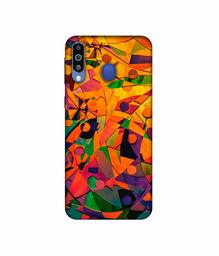 Amazon Brand - Solimo Designer Multicolor Texture 3D Printed Hard Back Case Mobile Cover for Samsung Galaxy M21