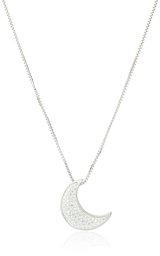 [Find] Amazon Collection Swarovski Elements Pendant Necklace, suta-ringusiruba-howaitokuresentomu-n, 18 