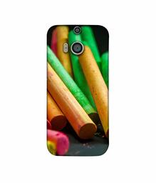 Amazon Brand - Solimo Designer Multicolor WaxColor 3D Printed Hard Back Case Mobile Cover for HTC One M8