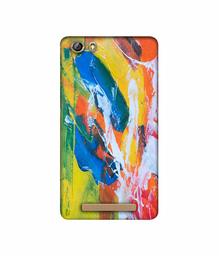 Amazon Brand - Solimo Designer Multicolor Paint On Wall 3D Printed Hard Back Case Mobile Cover for Gionee Marathon M5 lite