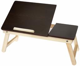 Amazon Brand - Solimo Multi Purpose Foldable Laptop Table / Study Table (Walnut Finish)