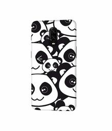 Amazon Brand - Solimo Designer Panda Texture 3D Printed Hard Back Case Mobile Cover for Oneplus 6T