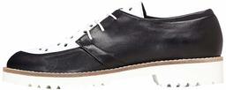 Amazon Brand - find. Women's Stack Derby Shoes Black (Black) US 10.5