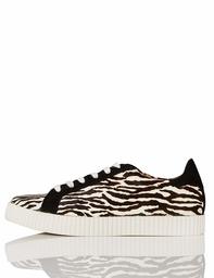 find. Amazon Brand Women's Animal Suede, Schwarz (Zebra Print), US 8