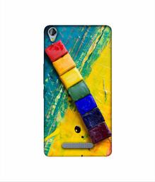 Amazon Brand - Solimo Designer Wax Color Blocks 3D Printed Hard Back Case Mobile Cover for Micromax Canvas Juice 3Plus Q394