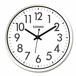 Amazon Brand - Solimo 12-inch Wall Clock, White