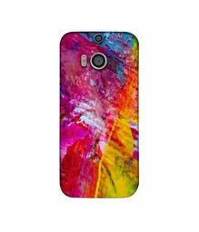 Amazon Brand - Solimo Designer Multicolour Texture 3D Printed Hard Back Case Mobile Cover for HTC One M8