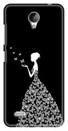 Amazon Brand - Solimo Designer Girl Design 3D Printed Hard Back Case Mobile Cover for Vivo Y21L