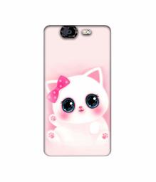 Amazon Brand - Solimo Designer Babby Kitty 3D Printed Hard Back Case Mobile Cover for Micromax Canvas Knight A350