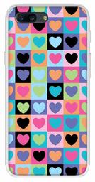 Amazon Brand - Solimo Designer Multicolor Heart Pattern Printed Soft Back Case Mobile Cover for OnePlus 5