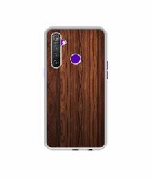 Amazon Brand - Solimo Designer Wooden Texture UV Printed Soft Back Case Mobile Cover for Realme 5 Pro