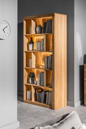 Amazon Brand - Alkove Velle Bookcase, 42 x 95 x 202cm, Oiled Honey Oak