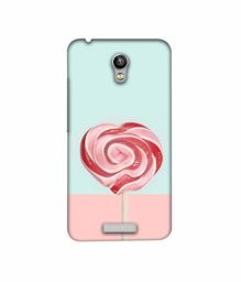 Amazon Brand - Solimo Designer Round Candy 3D Printed Hard Back Case Mobile Cover for Micromax Canvas Spark Q380