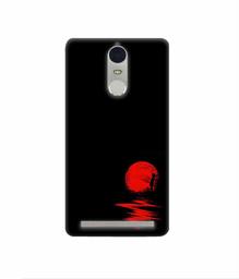 Amazon Brand - Solimo Designer Red Moon 3D Printed Hard Back Case Mobile Cover for Lenovo K5 Note